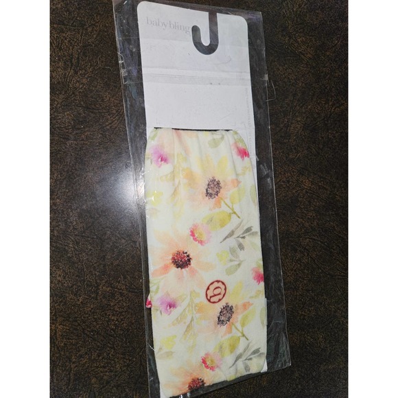 #831 Original Baby Bling Fab-Bow-Lous baby headbands in June Bloom NEW - Picture 2 of 2